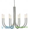 Visual comfort kw 5580ab-sg rousseau led chandelier, светильник