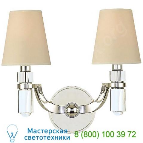 Hudson valley lighting dayton two light wall sconce 982-agb-ws, настенный светильник бра