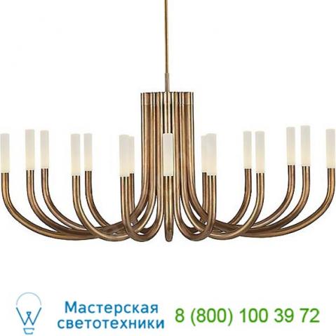 Rousseau led oval chandelier kw 5585ab-ec visual comfort, светильник