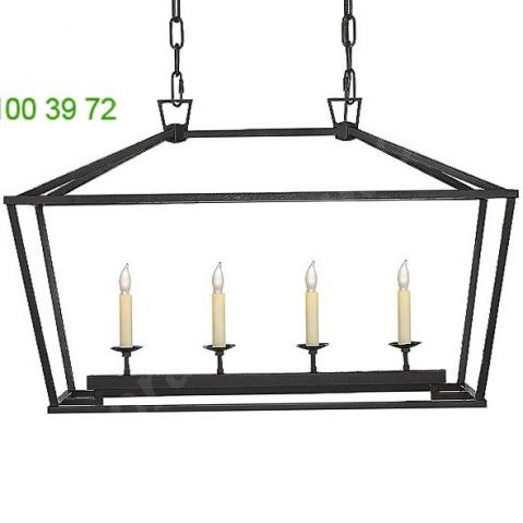 Darlana linear suspension light (aged iron/small) - open box return  visual comfort, светильник