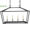 Darlana linear suspension light (aged iron/small) - open box return  visual comfort, светильник