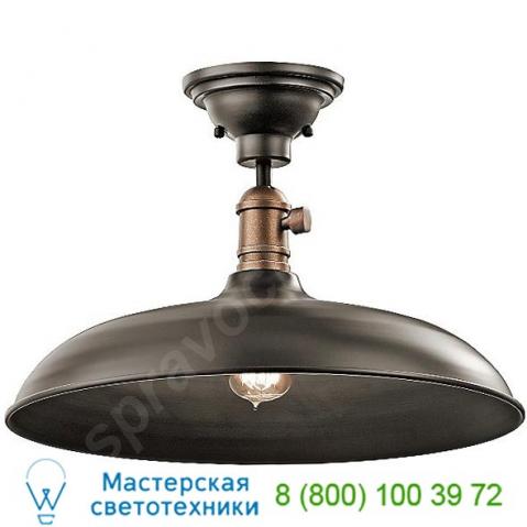 42580oz kichler cobson pendant and semi flush mount ceiling light, светильник