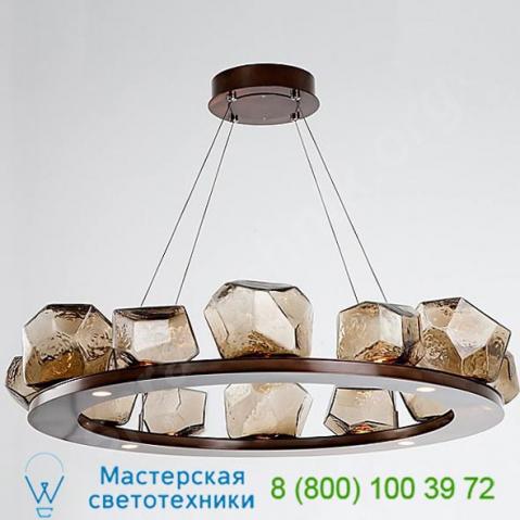 Gem bezel ring led chandelier chb0039-0a-fb-b-ca1-l1 hammerton studio, светильник