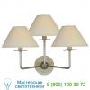 Visual comfort nw 2070bsl-l kelley 3-light wall light, настенный светильник бра