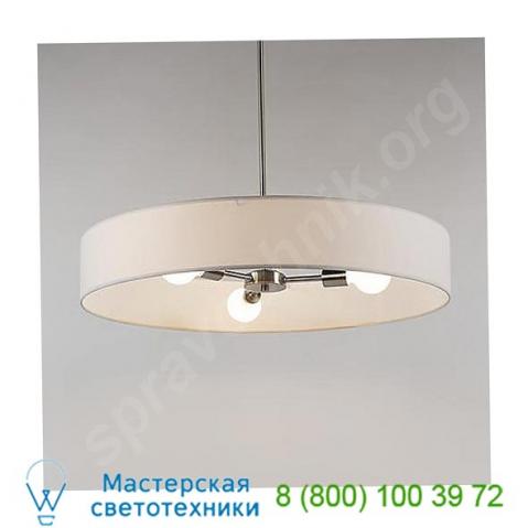 Lights up! Ziggy 3 arm chandelier (white linen) - open box return, светильник