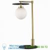 Mitzi - hudson valley lighting hl200201-agb/bk ellis led table lamp, настольная лампа