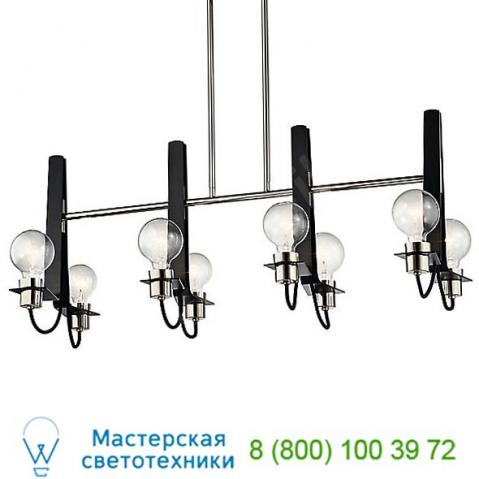 Kichler arvela linear suspension light 44120bk, светильник