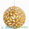 Floral pendant light david trubridge flo-0800-nat-whi, светильник