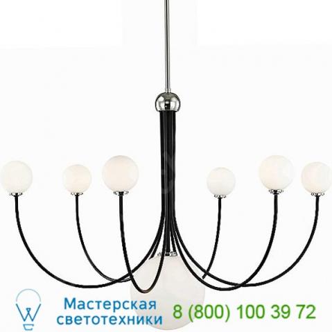 Mitzi - hudson valley lighting h234805-agb/wh coco led chandelier, светильник