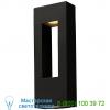 Hinkley lighting ob-1649sk atlantis large ada outdoor wall light (satin black/lg/i) - open box