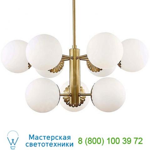 H193809-agb paige 6-light chandelier mitzi - hudson valley lighting, светильник