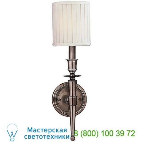 Abington 1 light wall sconce 4901-pn hudson valley lighting, настенный светильник