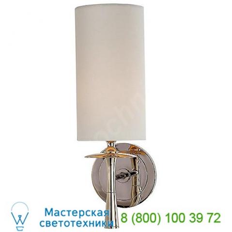 Drunmore wall sconce with linen shade arn 2018bz/cg-l visual comfort, настенный светильник