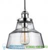 Feiss baskin chimney nickel pendant light , светильник