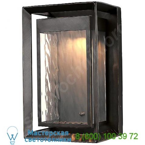 Ol13700anbz-l1 urbandale led outdoor wall light feiss, уличный настенный светильник