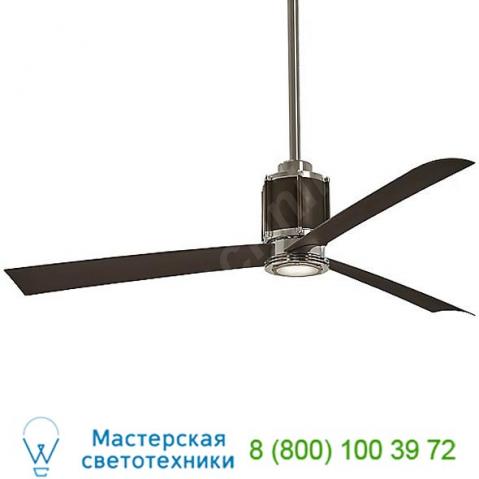 Gear 54" led ceiling fan f736l-bs/whf minka aire fans, светильник