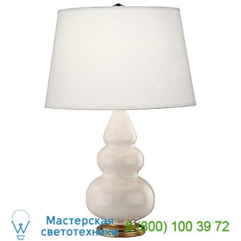 Cr32x small triple gourd table lamp with metal base robert abbey, настольная лампа