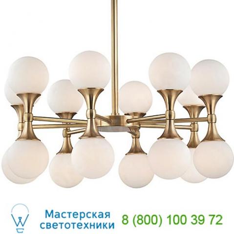 Astoria chandelier hudson valley lighting 3316-agb, светильник