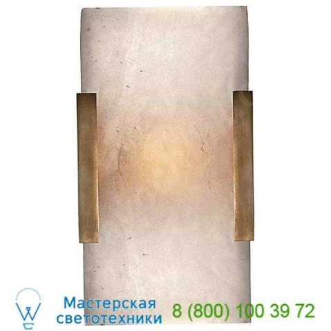 Covet wide clip bath sconce visual comfort kw 2115ab-alb, бра