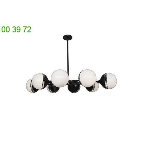 Rio oval 8 light chandelier 790 robert abbey, светильник