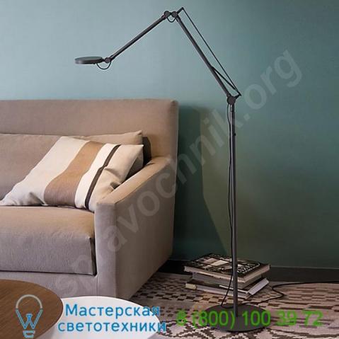 Gabriela led floor lamp carpyen gabriela-led-fl-matnickel, светильник