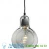 &amp;tradition at-200630-ul-white-fabric mega bulb lustre pendant light, светильник