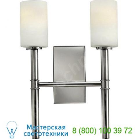 Hinkley lighting margeaux 2 light wall sconce 3582pn, настенный светильник бра