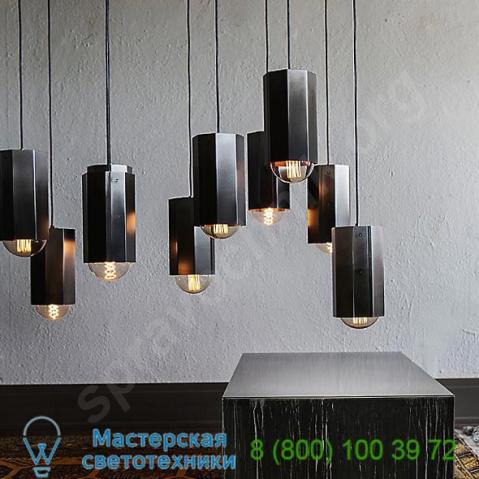 Hex mini pendant light  john beck steel, светильник