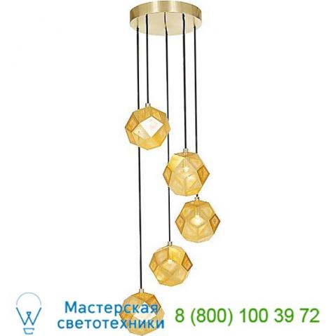 Tom dixon etsmch01silul etch mini chandelier, светильник