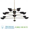 Arn 5503hab-blk graphic grande 4-tier chandelier visual comfort, светильник