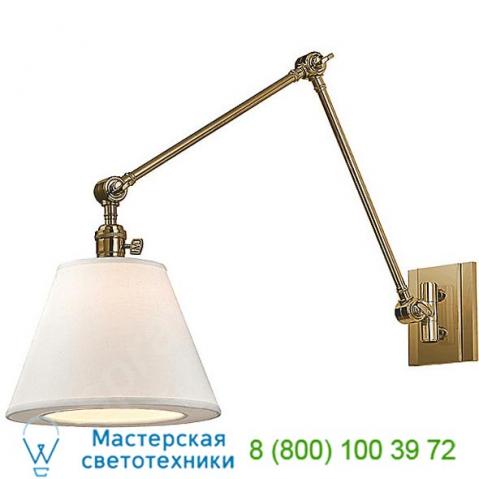 Hillsdale wall sconce (brass/vertical) - open box ob-6234-agb hudson valley lighting, опенбокс