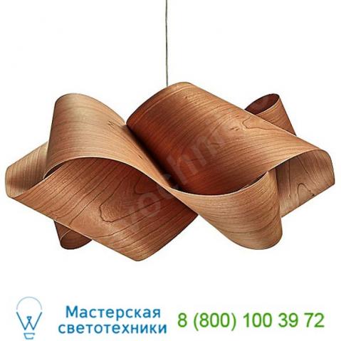 Swirl pendant by (cherry/nickel/small/e26 bulb) - open box ob-swrl sp e26 ul 21 lzf, опенбокс