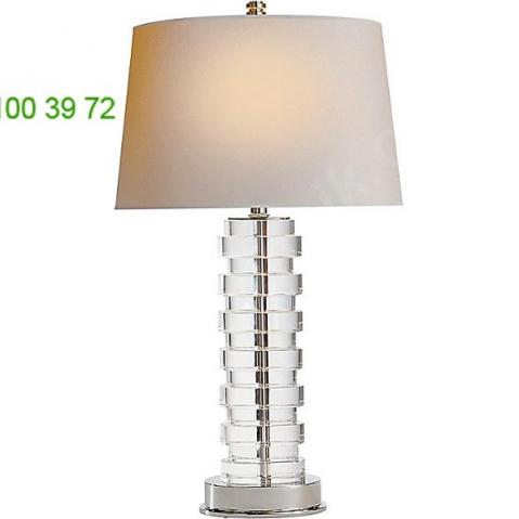 Oval stacked bedside lamp visual comfort cha 8933cg-np, настольная лампа