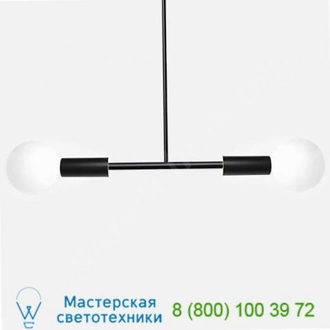 Dumbbell pendant light andrew neyer dbl-blk-6-inch-stem, светильник