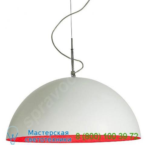 Mezza luna 1 white transparent mezza luna pendant light in-es art design, светильник