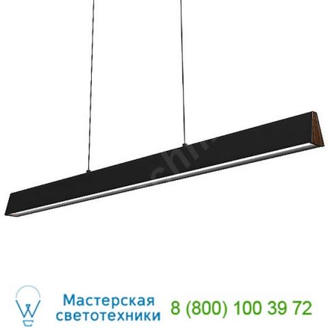Flr-48l-bl flair led linear suspension light blackjack lighting, светильник