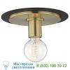 Milo flush mount ceiling light h137501s-agb/bk mitzi - hudson valley lighting, светильник