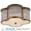 Basil flush mount ceiling light with clear glass rods visual comfort ah 4014gm/cg-fg, светильник