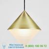 Roll &amp; hill half and half cone pendant light halfp-con-bk-cf-u, светильник