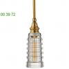 Covington mini pendant ribbed glass (brass/narrow)- open box visual comfort ob-chc 5474ab-cg