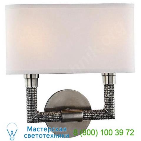 Hudson valley lighting 1022-agb dubois 2 light wall sconce, настенный светильник