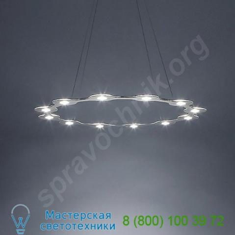 Flat ring 12 led pendant light  lumen center italia, светильник