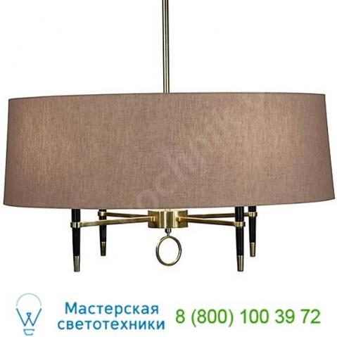 Ventana single shade chandelier robert abbey pn685, светильник