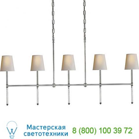 Sk 5055bz-np camille 5-light linear suspension light visual comfort, светильник