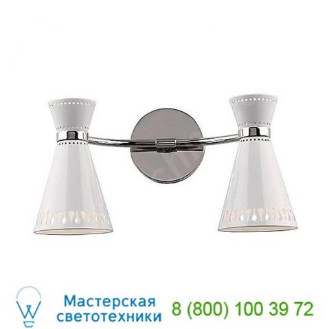 Havana 2 light wall sconce robert abbey w708, настенный светильник бра