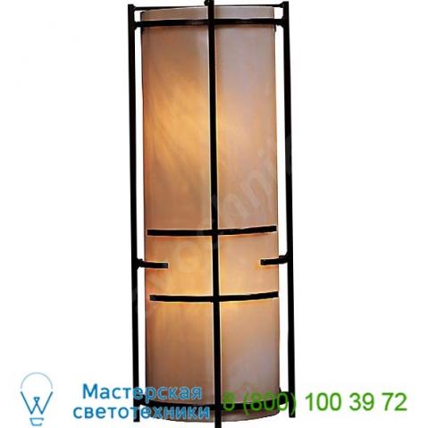 205910-1010 banded extended bars glass wall sconce hubbardton forge, настенный светильник