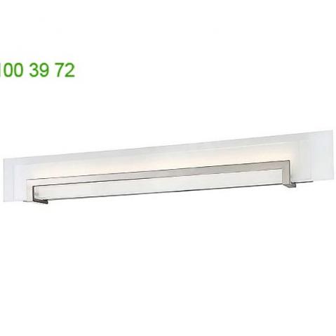 Margin led bath light modern forms ws-70526-sn, светильник для ванной