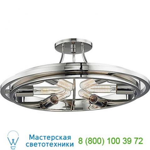 Chambers flush mount ceiling light hudson valley lighting 2721-agb, светильник