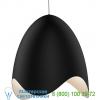 Waveforms large bell led pendant(blk with wht/lrg)-open box ob-2676. 25w sonneman lighting, опенбокс