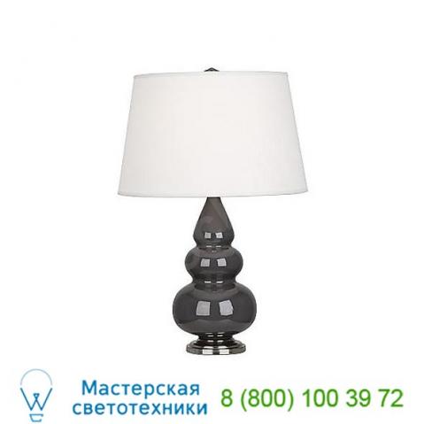 Cr32x small triple gourd table lamp with metal base robert abbey, настольная лампа